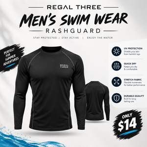 Mens Custom Logo Printed Rash Guard Crew Neck <b>Top</b> UV Protection Swimwear Rash Tee <b>Long</b> <b>Sleeve</b> Anti-UV Beach Wear Compression Tee - Product Image 1