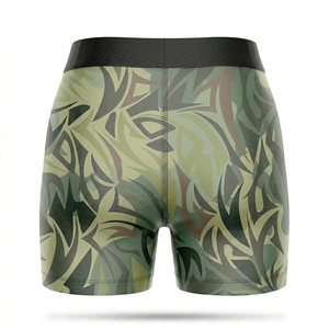 Vente en gros de caleçons de compression pour hommes personnalisés, imprimés camouflage, respirants, en polyester et élasthanne, sous-vêtements de sport - Product Image 2