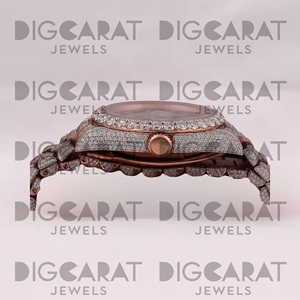 Reloj con Diamantes Cultivados en Laboratorio de Diseño de Proveedor Indio, Perfecto para Fiestas de Lujo y Bodas, Disponible al Mejor Precio - Product Image 3