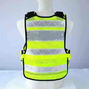 Chaleco de Seguridad Reflectante de Alta Visibilidad Unisex, Ropa de Trabajo Transpirable, Ligera y Duradera - Product Image 3