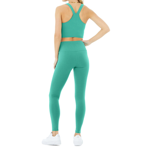 High Quality Women 2 Piece Yoga Fitness <b>Set</b> Workout Sports Bra High Waist Legging Outfit Tracksuit - Product Image 3