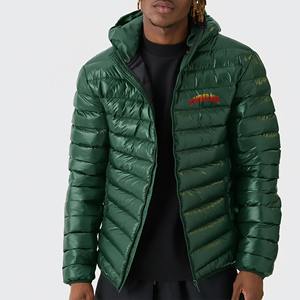 Chaquetas de Invierno para Hombre, Tipo Bomber, con Capucha, Fabricadas Directamente en Fábrica, de Lona Transpirable, Resistentes al Viento, Estilo Urbano, Servicio OEM - Product Image 1