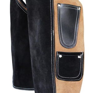Protège-jambes de fermeur en cuir de vachette personnalisé, robuste, pour le sablage des sabots, avec porte-outils et sangle - Product Image 6