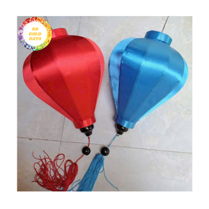 Silk Lanterns Waterproof Bamboo Silk Lanterns Decorative Lights For Balcony Garden Vietnam Silk Lanterns - Product Image 3