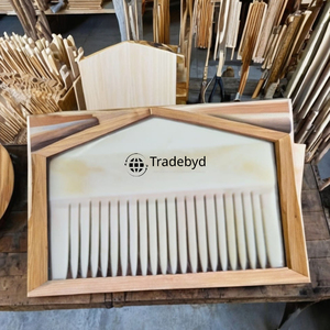 Tradebyd Bone Hair <b>Comb</b> Luxury <b>Wide</b> Tooth Hair Detangler Handmade Grooming Tool for Daily Hair Care - Product Image 1