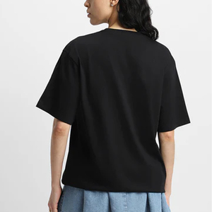 T-shirt bleu oversize à manches courtes pour homme, couleur unie, col rond, jersey décontracté, coupe classique, style épaules tombantes - Product Image 4