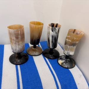 Vaso de Cuerno de Búfalo Hecho a Mano, Forma Natural, Pulido, Artículo de Colección, Decorativo, Imitación Antigua, Duradero para Cerveza, por Curio Craft - Product Image 4