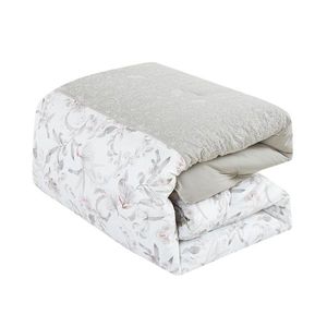 7 PCS Botanical Leaves Embroidered <b>Bed</b> in a Bag <b>Comforter</b> Set with Printed Features - Product Image 4