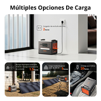 Station d'alimentation portable SolarPlay Q2402M 2500W, batterie LiFePO4 2340Wh avec panneau solaire 400W, double charge AC+solaire en 1,5 heure
