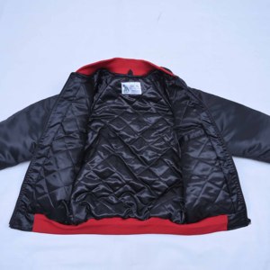 High Quality Wholesale Customized Logo Unisex Satin <b>Varsity</b> <b>Jacket</b> Full-Length <b>Bomber</b> <b>Jacket</b> <b>Jacket</b> For <b>Mens</b> Streetwear - Product Image 2