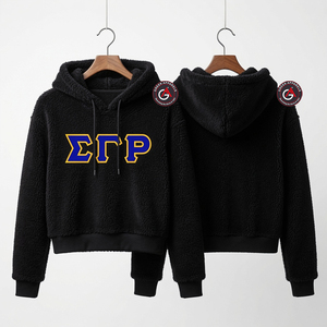 Sigma Gamma Rho Soror Broderie Femmes Sehrpa Sweat à capuche polaire | SGRH Sororité et Fraternité Dames Chemise de Jogging sur mesure - Product Image 1