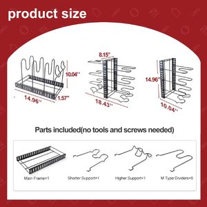 Scaffale da Cucina Regolabile, Soluzione Organizzativa e di Stoccaggio per Armadietti - Product Image 2
