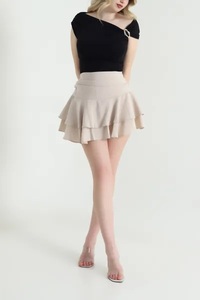 EVERGLOW 2026 Latest Design Women Mini Shorts High Waist Solid Colors Eco-Friendly Polyester/Cotton Breathable Quick Dry - Product Image 2