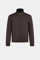Veste en toile enduite unisexe, minimaliste, d'hiver, à fermeture éclair, réversible, avec capuche et doublure en polaire |   Haute qualité, personnalisable, léger