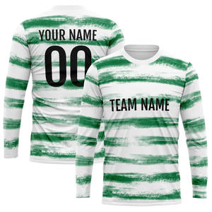 เสื้อยืดแขนยาวพิมพ์ลายแบบซับลิเมชั่นสั่งทำได้ตามต้องการ ขายดีที่สุด รับผลิตจำนวนมากสำหรับการสั่งซื้อแบบขายส่ง - Product Image 1