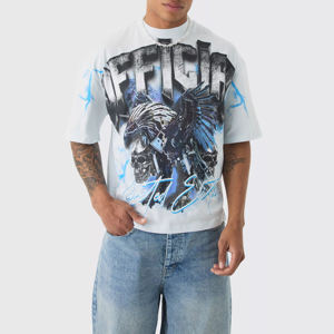 T-shirt officiel pour homme, coupe classique, streetwear, manches courtes, logo sur le devant, col rond, jersey de coton, écologique, respirant - Product Image 5