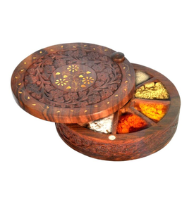 Wood Spice <b>Box</b> Kitchen Home Natural Acacia Wood Spice Keeper Attractive Design Wood Spice <b>Box</b> Best Price - Product Image 5