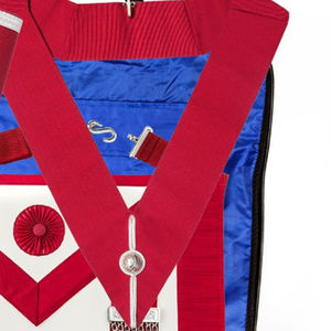 Estuche Rígido para Regalia Masónica NESTA SPORTS, Delantal de Masón Maestro Bordado con Bordado Dorado, Logia Azul - Product Image 4