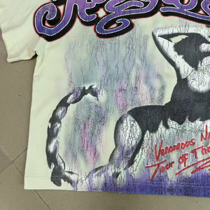 Camiseta de Verano Personalizada de Estilo Urbano, de Algodón, Manga Corta, con Estampado Retro Colorido y Retrato Sexy - Product Image 4