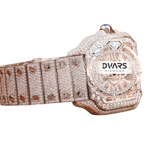 Elegante Reloj Ejecutivo de Cuarzo y Aleación, Resistente al Agua, con Cristal de Zafiro Premium, Diamante Moissanite Color D VVS1, Lujoso y Profesional - Product Image 3