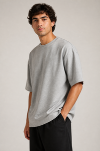 Fabricante de camisetas de cuello redondo extragrandes para hombre en Tiruppur - Product Image 5
