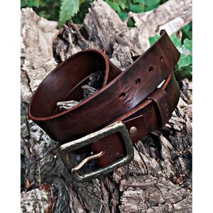 Ceintures en cuir de vachette 100% fabriquées sur mesure avec boucle en acier, impression de logo, style européen, ceinture formelle pour homme - Product Image 6