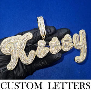Luxury "Jaylo " <b>Name</b> Pendant Moissanite Diamond <b>Necklace</b> Gold Hip Hop Jewelry - Product Image 3
