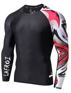 เสื้อแรชการ์ดแบบสั่งทำได้สำหรับทุกเพศ OEM ซับลิเมชั่น UPF 50 ป้องกันรังสียูวีสำหรับครอสฟิต ผ้าโพลีเอสเตอร์รัดรูป ขายส่งจากโรงงาน OEM - Product Image 5