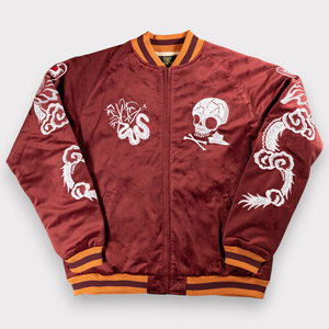 Veste en toile surdimensionnée Sukajan haut de gamme personnalisable, style urbain, logo avant, respirante, options personnalisables - Product Image 1