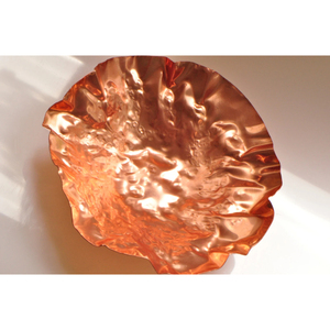 Frutero de Cobre Puro de Estilo Moderno y Lujoso, Diseño Martillado, Gran Capacidad, Acabado Brillante, Ecológico, Sostenible, Metálico, para Fiestas - Product Image 5