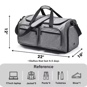 Customized Unisex Casual Lightweight Oxford Sports Bag <b>Large</b> Capacity Portable Luggage for Fitness Travel Gym Polyester Lining - Product Image 5