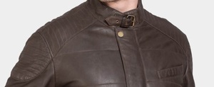 Men's High Quality Vintage Leather Biker Jacket New Arrival Fashionable Windproof Outdoor <b>Clothing</b> Winter Leather DDP Shipping - Product Image 3