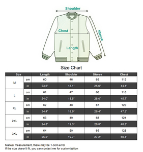 2026 Factory OEM High Quality Men's Genuine Leather Bomber Jacket Varsity Breathable Windproof Winter Zipper Closure - Product Image 6