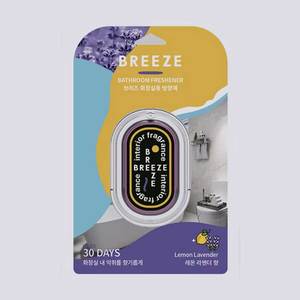 Désodorisant WC BREEZE Citron Lavande, Gel Désodorisant pour Salle de Bain, Parfum d'Ambiance pour Intérieur de Salle de Bain - Product Image 1