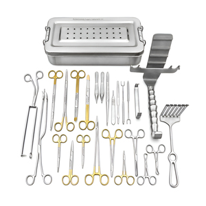 Sambrialmed - Juego de Instrumentos Quirúrgicos Internacionales de Acero Inoxidable de Grado Médico para Contorno Abdominal y Abdominoplastia, 29 Piezas, Manual - Product Image 1