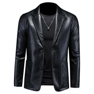Top Quality Stylish <b>Leather</b> <b>Jacket</b> For <b>Mens</b> OEM Wholesale Comfortable High Street Style <b>Men</b> <b>Leather</b> <b>Jackets</b> for Casual Wears - Product Image 1