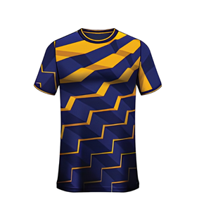 Ensemble de chemises à imprimé géométrique pour hommes, t-shirt de sport à manches courtes, vêtements d'équipe, nom et numéro personnalisés, vêtements d'entraînement de basket-ball - Product Image 1