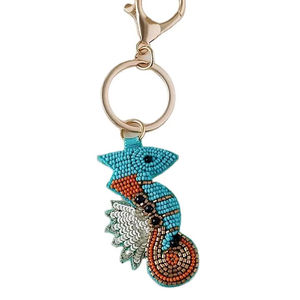 Llavero Tradicional Indio con Monedero Bordado en Forma de Corazón y Diseño Hecho a Mano con Cuentas para Regalos y Uso Diario - Product Image 4