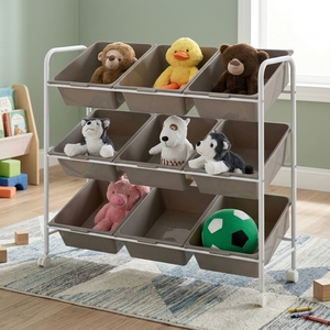 Ensemble de chariots métalliques modernes à 9 tiroirs – Meubles de rangement de qualité taïwanaise pour cuisine et salon, idéal pour l'école des enfants – Vente en gros - Product Image 1