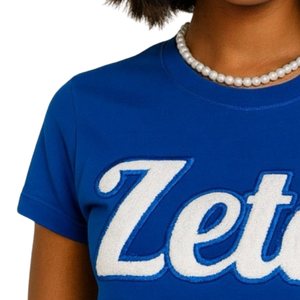 เสื้อยืดแขนยาว Zeta Phi Beta 1920 สำหรับผู้หญิง สีน้ำเงิน ลายตัวอักษรกรีก Zeta แบบสคริปต์ เสื้อยืดลำลองสำหรับชมรมนักศึกษา - Product Image 5