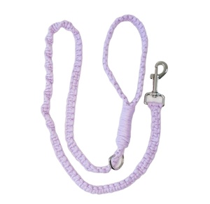 Cotton Rope and Leather Dog <b>Leash</b> Customized Colored Cotton Rope Handmade Dog <b>Leash</b> <b>Pet</b> <b>Leash</b> Set - Product Image 1