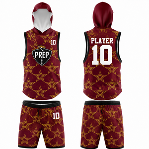 Conjunto de Jersey sin Mangas con Capucha para Fútbol Americano 7v7, Sublimado Personalizado PREP, Pantalones Cortos de Compresión que Absorben la Humedad, 100% Poliéster - Product Image 4
