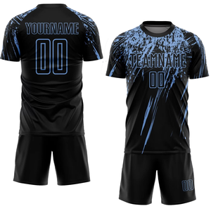 Breathable 100% Polyester Soccer Uniform Athletic Football Jersey Shorts Custom Team Name Comfortable Fit for Adult Team Sports - Product Image 6