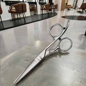 กรรไกรตัดผมมืออาชีพญี่ปุ่น 440C สำหรับร้านเสริมสวย ใบมีดสแตนเลสโค้งคม ด้ามจับสำหรับคนถนัดขวา - Product Image 5