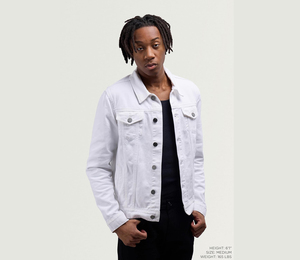 Veste en jean unisexe épaisse de style cowboy, veste en denim noire avec logo en relief, denim pour homme - Product Image 4