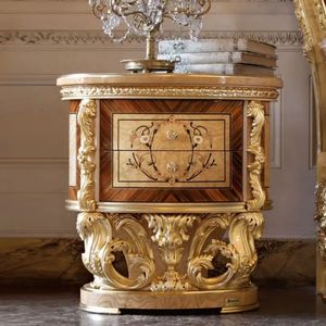 Ensemble de chambre à coucher de luxe Honeyrose Hotel, style palais royal, tête de lit capitonnée en bois de mahogany massif, style européen classique - Product Image 4