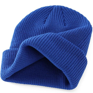 Custom Logo White Knit Beanie Hat Ribbed <b>Winter</b> <b>Cap</b> Women Men Soft Warm Stretch Plain Skull <b>Cap</b> OEM Hat - Product Image 4