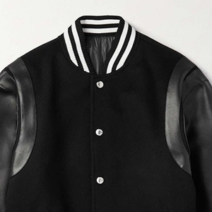 ผู้ผลิต OEM รับผลิตตามสั่ง เสื้อแจ็คเก็ตเบสบอลแบบ Letterman คุณภาพสูงสำหรับวิทยาลัย แขนหนัง สำหรับผู้ชาย รุ่น CP-MLJ-07 - Product Image 5