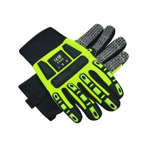 Heavy Duty Welding Gloves Goatskin Leather Anti-Impact Anti-Slip Vibration Reduction Reinforced Cuff 12 oz Thickness Latex-Free - Product Image 6