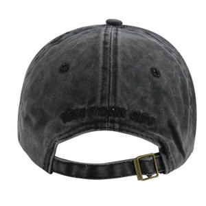 Gorras de Béisbol Deportivas al por Mayor con Logotipo Personalizado, Estilo Retro Vintage, de Algodón, Ajustables, sin Estructura, de Color Sólido, con Efecto Desgastado - Product Image 5